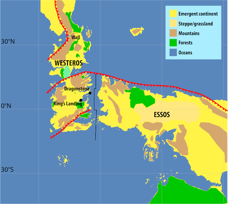 Westeros Essos map Game of Thrones