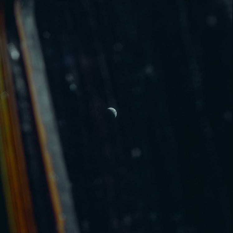 picture of earth  taken by apollo 12 astronaut alan bean during his voyage to the Moon