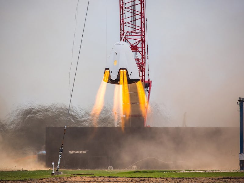 SpaceX’s Dragon 2 launching into the space