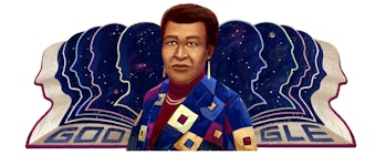 The Octavia E. Butler Google Doodle.