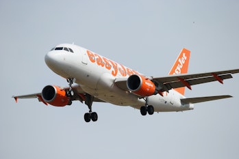 An EasyJet passenger airliner. The company has been in talks with Wright Electric.