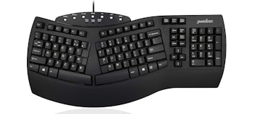 Perixx PERIBOARD-512 Ergonomic Split Keyboard - Natural Ergonomic Design - Black - Bulky Size 19.09"...