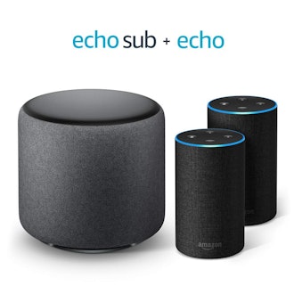 Amazon Echo Sub Bundle with 2 Echo Devices
