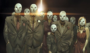 The Court of Owls as they appear in DC's Batman Comics
