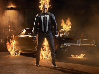 Gabriel Luna as Ghost Rider on 'Agents of S.H.I.E.L.D.'