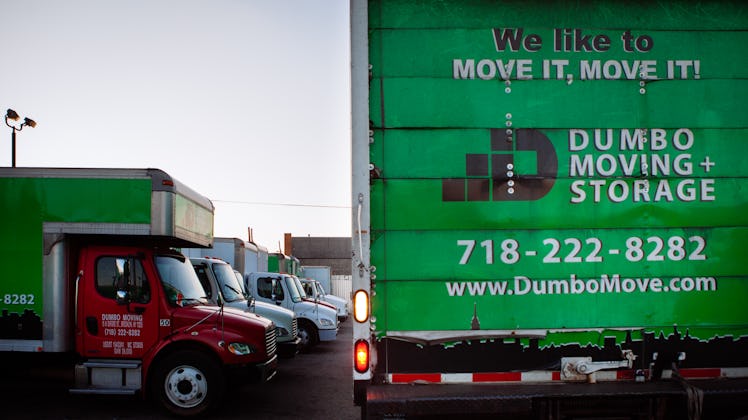 Dumbo's moving trucks in action.