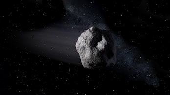 Artist conception of a near-Earth asteroid. 