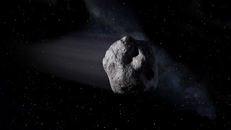 Artist conception of a near-Earth asteroid. 