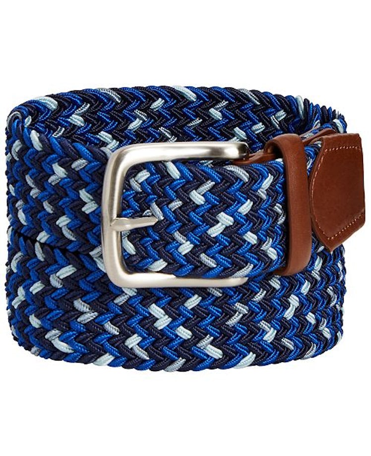 Club Room Men's Woven Stretch Belt, Created for Macy's