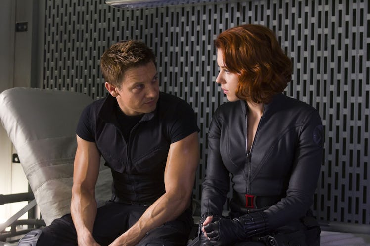 The Avengers Hawkeye and Black Widow