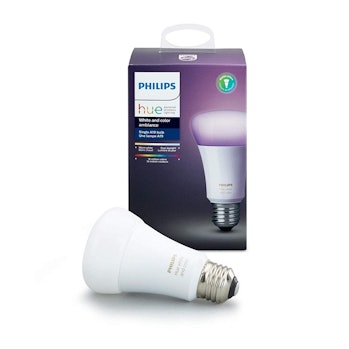Philips Hue Single Premium Smart Bulb, 16 million colors, for most lamps & overhead lights, Hub Requ...