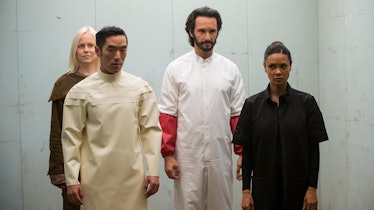 Maeve, Armistice, Hector, and Felix in 'Westworld' 