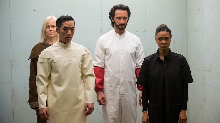 Maeve, Armistice, Hector, and Felix in 'Westworld' 