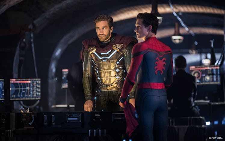 mysterio and spider-man in far from home