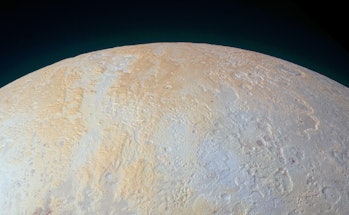 Pluto north pole