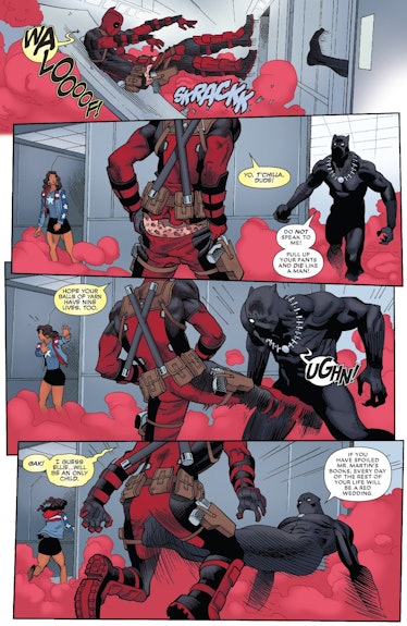 Deadpool Black Panther Kick Nuts