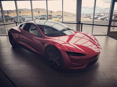 Tesla Roadster at Gigafactory