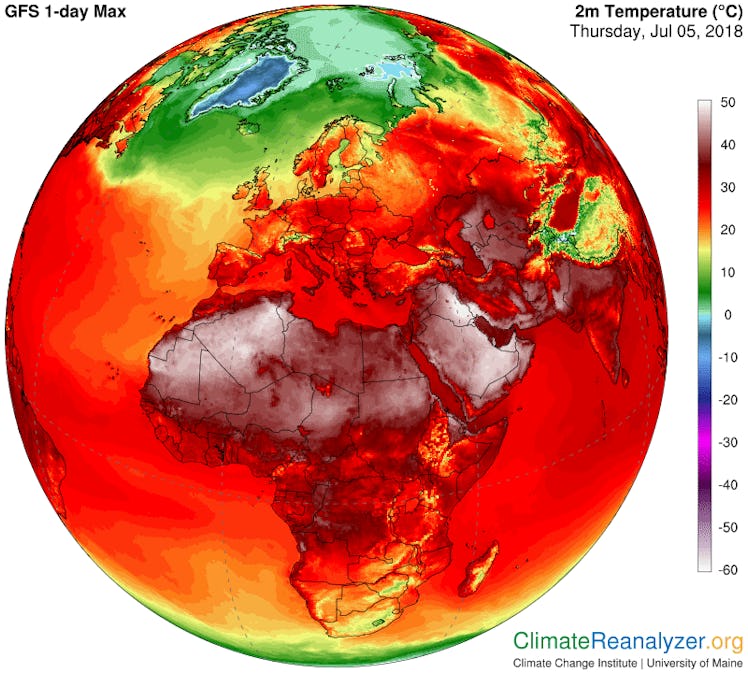 Climate Reanalyzer Heat Maps Reveal Record-Breaking Temperatures Across the Globe