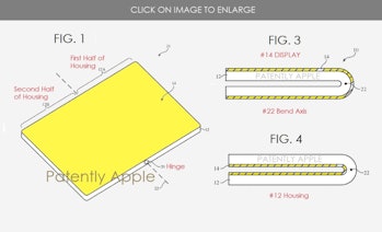 apple patent foldable smartphone iphone