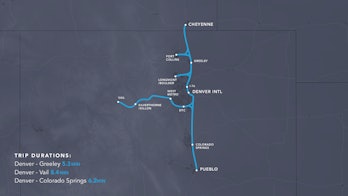The Rocky Mountain route.