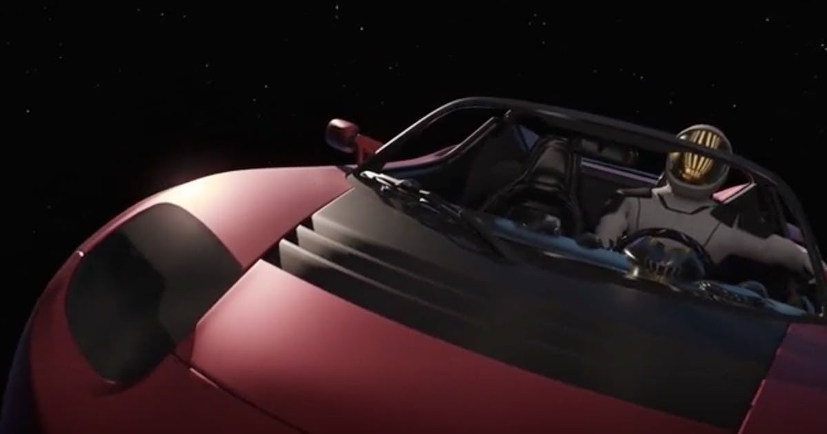 Elon Musk Offers a Rocky Forecast for His Mars-Bound Tesla