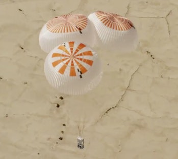 SpaceX tests its parachutes.