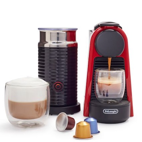 Nespresso Essenza Mini Espresso Machine by De'Longhi with Aeroccino3 Frother
