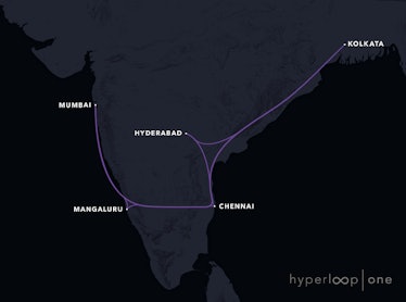Mumbai-Kolkata route.