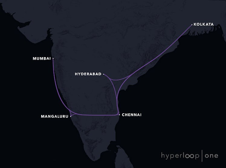 Mumbai-Kolkata route.