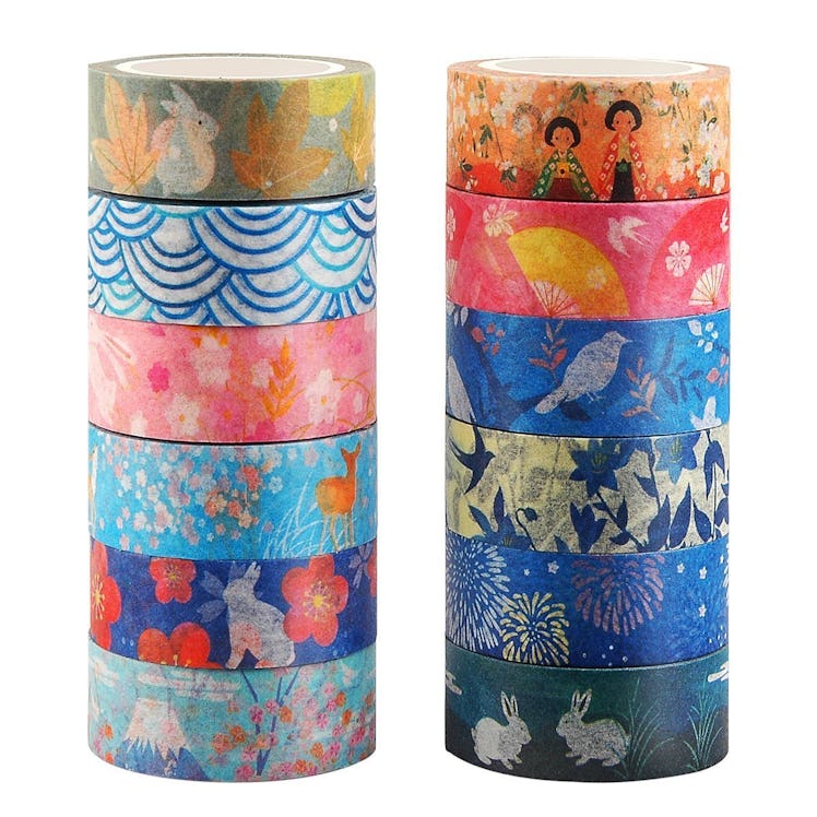 Kyoto Series Masking Washi Tape Collection for Arts and DIY Crafts