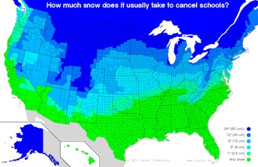 snow day map school cancellation