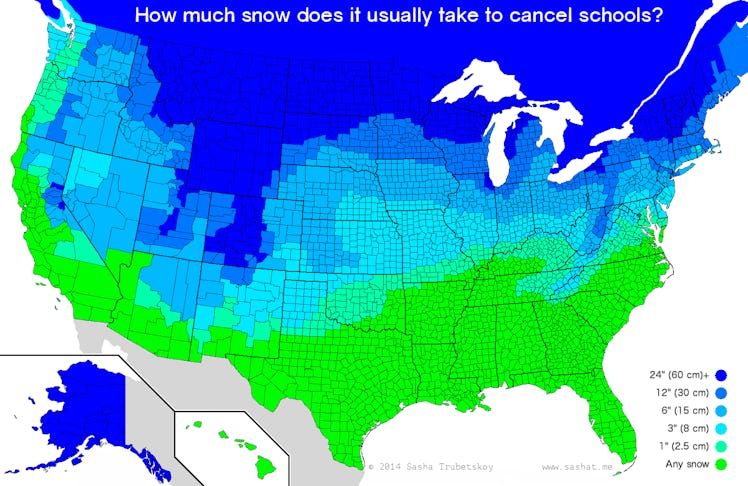snow day map school cancellation