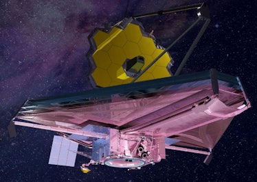 Webb telescope in space