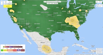 United states mexico air pollution map berkeley earth