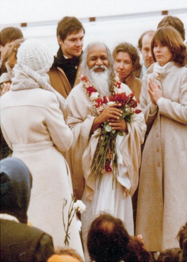 Maharishi Mahesh Yogi during a 1979 visit to MUM