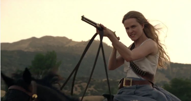 Evan Rachel Wood as Dolores, leader of the robot Host revolution in 'Westworld.'