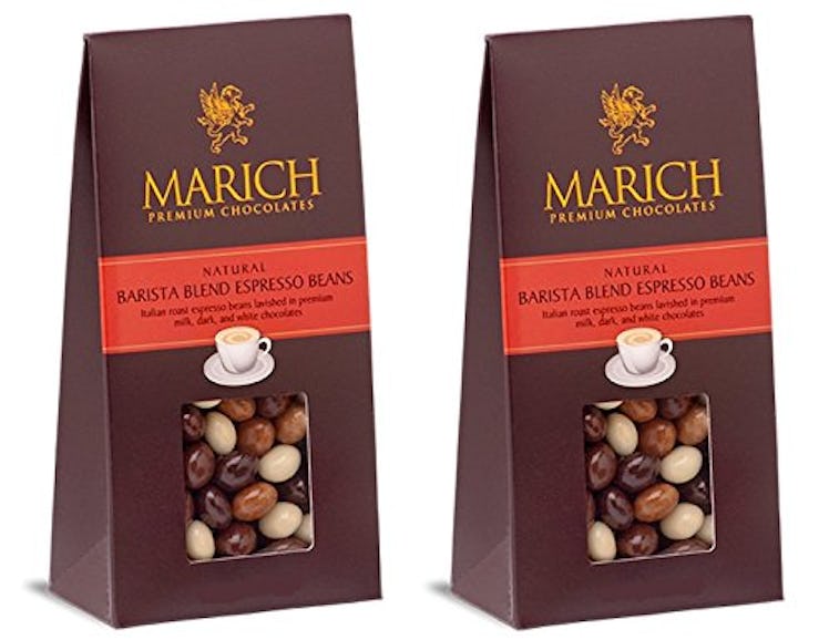 Marich Barista Blend Premium Chocolate-Covered Espresso Beans 4.25-Ounce (Pack of 2)