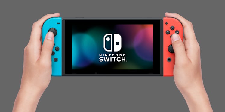 Nintendo Switch with the Joy-Con controllers.