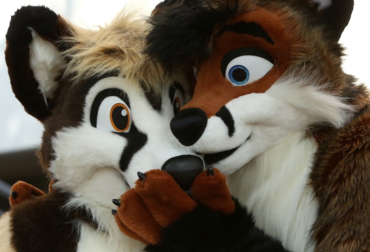 BERLIN, GERMANY - AUGUST 21: Furry enthusiasts attend the Eurofurence 2015 conference on August 21, ...