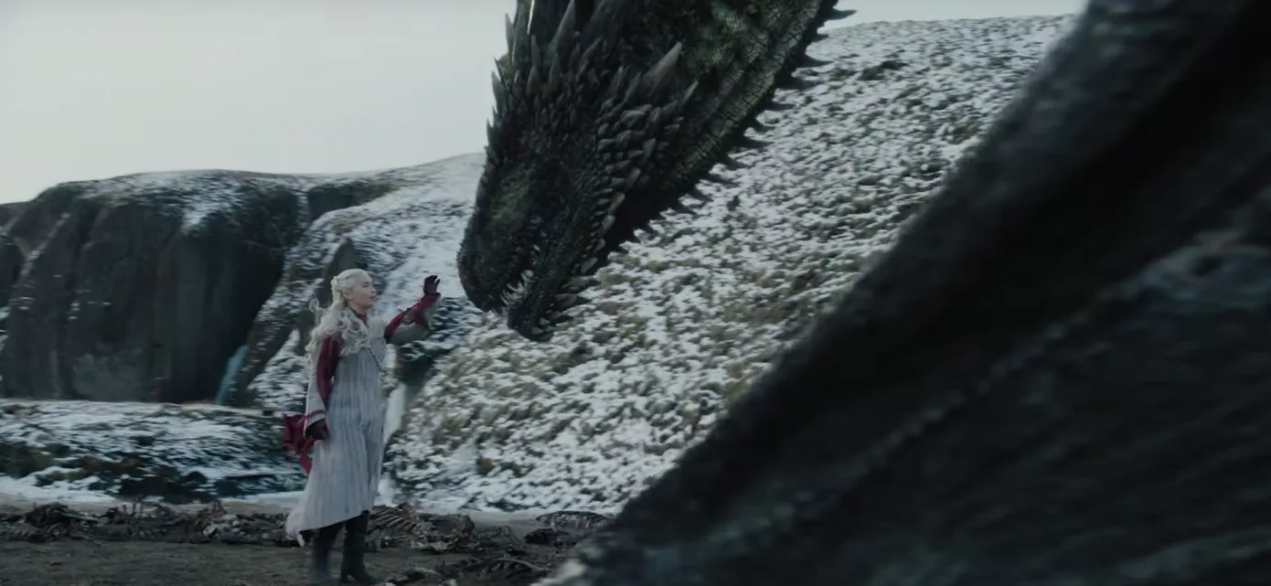 Game Of Thrones Rhaegal Drogon Viserion Who Died Episode 4