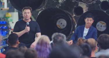 Elon Musk and Yusaku Maezawa 