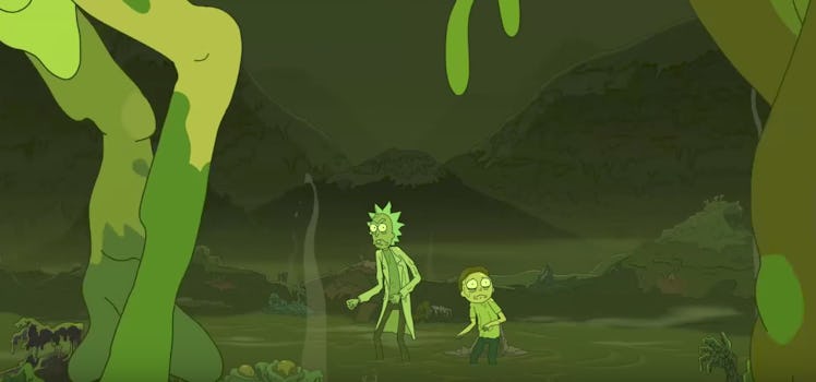 Is this the same Radioactive pair fighting regular Rick and Morty from before?