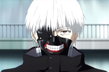 Half-ghoul Ken as he appears in the anime