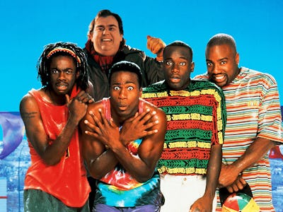 The cast of Cool Runnings (1993) posing for a poster as one of the 7 best movies set at the Olympics