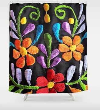 Mexican Flowers Shower Curtain