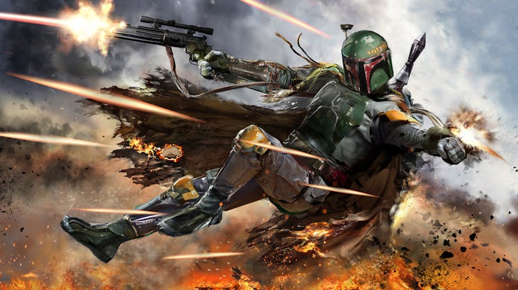 Boba Fett shooting 