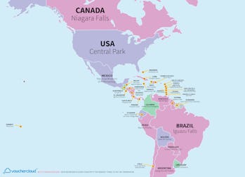 Tripadvisor Map Of Places Visited This Vouchercloud World Map Shows Tripadvisor's Highest-Rated Tourist  Attractions