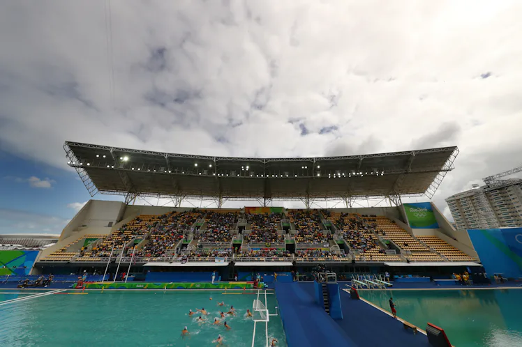 Rio Diving Pool Green Diving Pool Open For Olympic Diving Semifinals Rio 2016