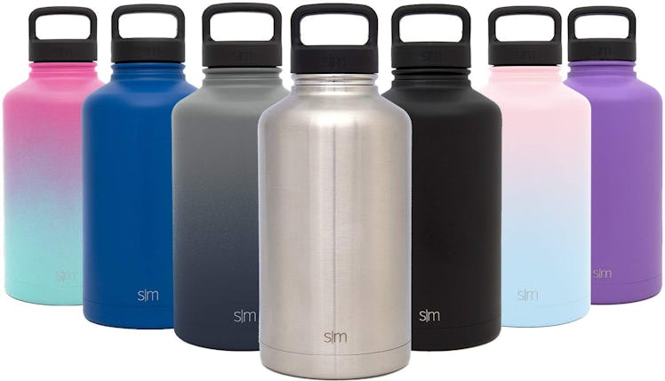 Simple Modern 40oz, Summit Water Bottle + Extra Lid - Wide Mouth Vacuum Insulated 18/8 Stainless Ste...