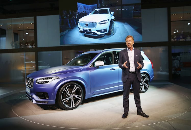 Hakan Samuelsson with a Volvo XC90.